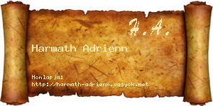 Harmath Adrienn névjegykártya